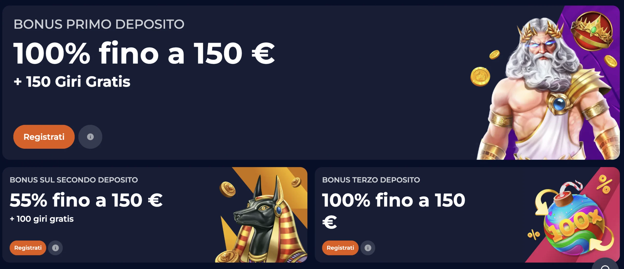 NineCasino Bonus Benvenuto Casino